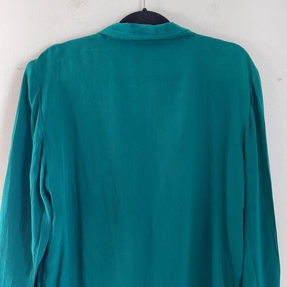 Vintage Just Silk unlined unstructured light weight one button oversized blazer - Picture 6 of 7